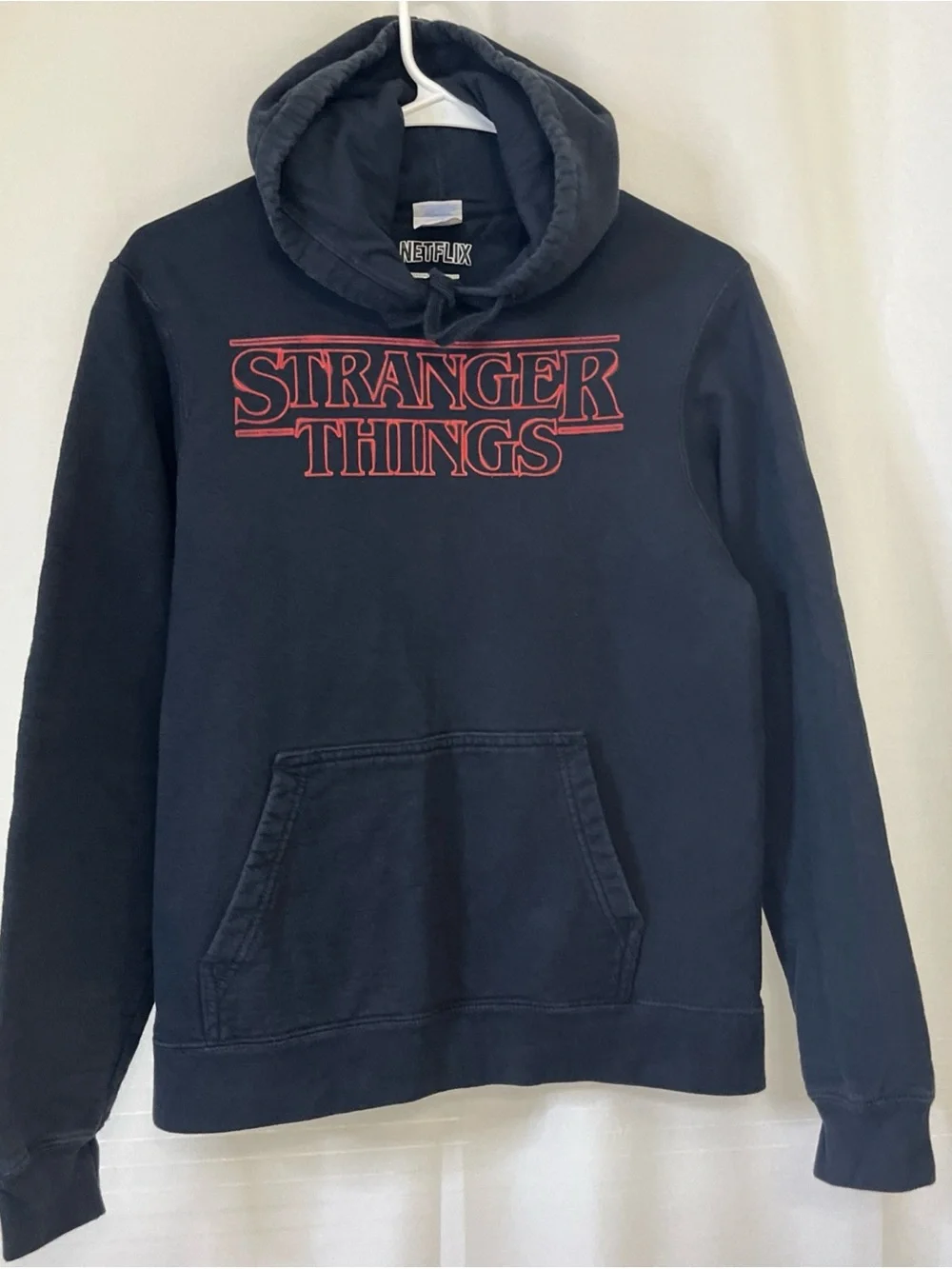 Netflix Official Merchandise Stranger Things Black Long Sleeve Hoodie Unisex S